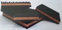 Image of Rubber Cork Rubber Pads RCR-3 Size 3 x 3 x 7/8 inches