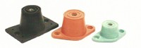 Image of Rubber floor mounts RMD3 rated load 275lbs 125Kg color red