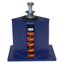 Image of Seismic spring isolators SM2 rated load 2600lbs 1180Kg color silver